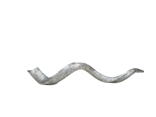 Sterling Silver Full-Coated Kudu Shofar | Hand-Crafted Ceremonial Horn | Unique Collector's Piece