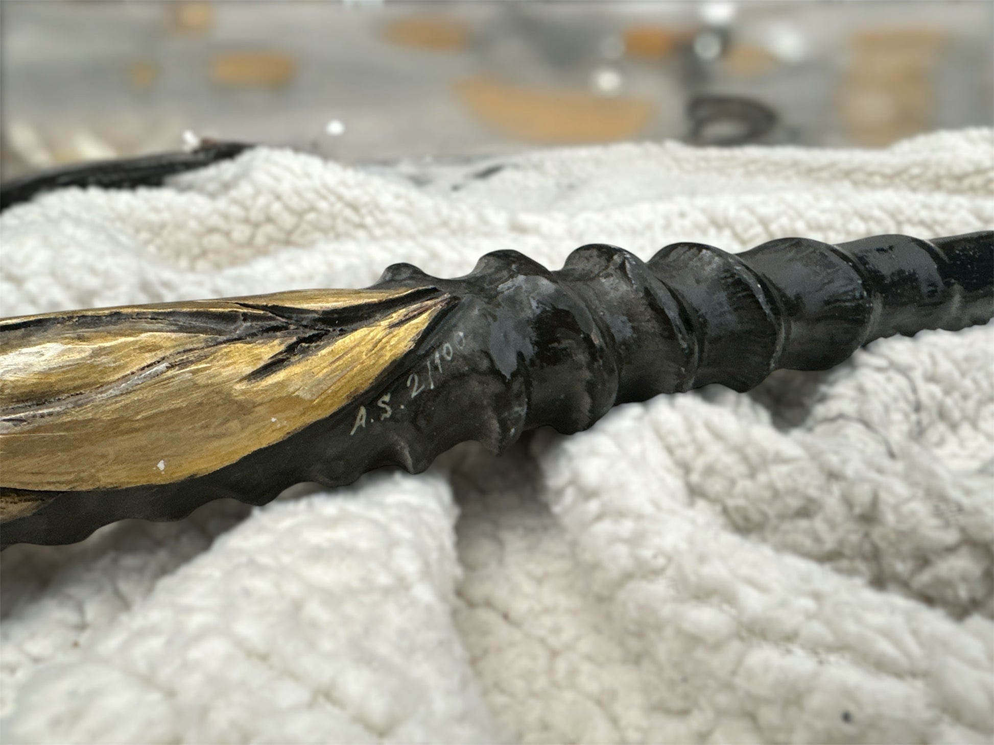 Numbered limited edition oryx shofar collector's piece