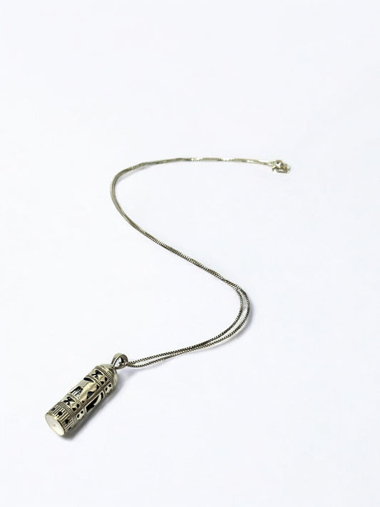 Mezuzah Pendant Necklace | Sterling Silver 925 Chain | Made in Israel