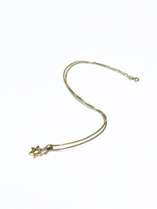 Star of David Pendant Necklace | Gold-Filled Sterling Silver | Made in Israel