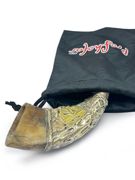 Premium Velvet Shofar Carrying Bag | ProShofar Logo with Biblical Verse | Protective Storage Case